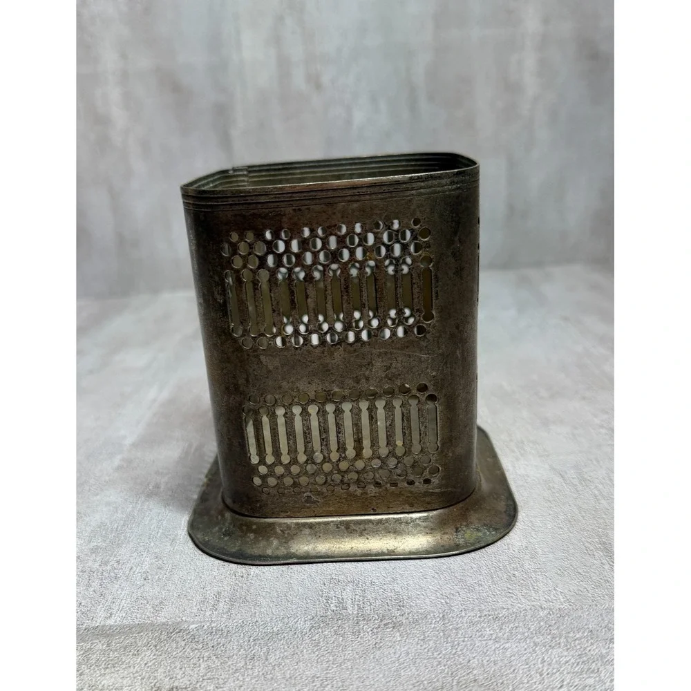 Vintage Jack Daniel's Old No. 7 Silver Plate Match Holder Made in England Caddy